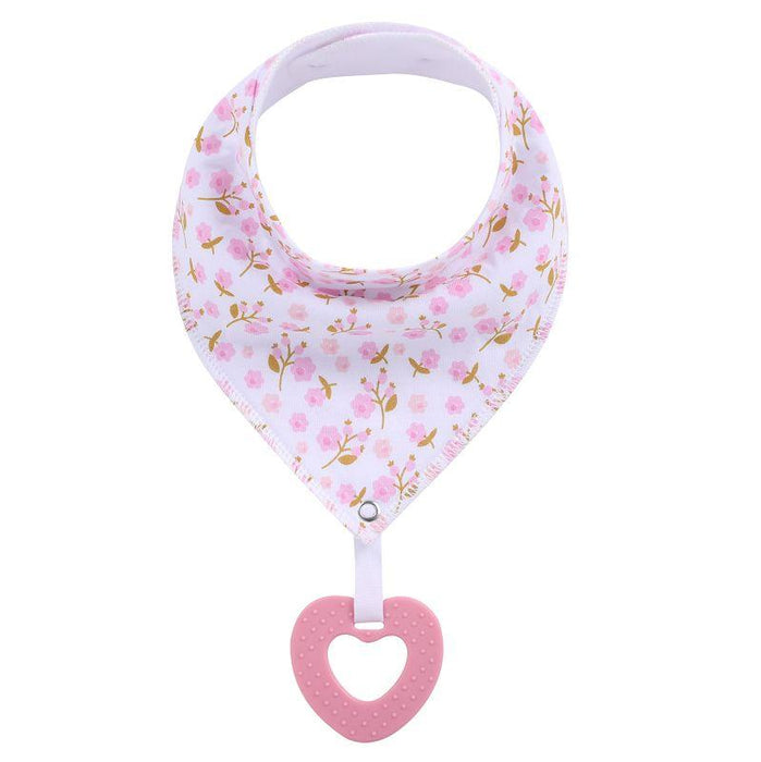 100% Organic Cotton Super Absorbent And Soft Unisex Baby Bandana Drool Bibs And Teething Toys For Newborn