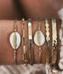 Bohemian Gold Tassel Bracelets For Women Summer Shell Clear Crystal Stone Luxury Jewelry