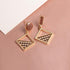 New Fashion Round Dangle Drop Korean Earrings For Women In Geometric Round Heart Gold Earring Wedding Elegant Style