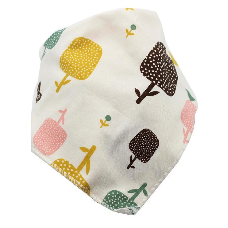 Baby Bibs Triangle Cotton Cartoon Child Bandana Dribble Bibs Newborn Slabber Absorbent Cloth For Baby and Kids