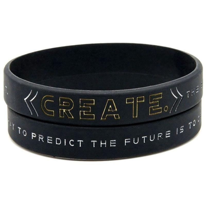 Silicone Wristband Rubber Motivation Bracelet Perfect Gift For Men Unique Jewelry Cool Style