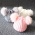 Cute Baby Hat & Scarf Set Pompom Infant Baby Girl Winter Hat For Kids Warm Knitted for Girls