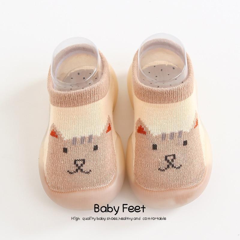 Baby Shoes First Shoes Toddler First Walkers Boy Soft Sole Rubber Outdoor Baby Shoes Cute Animal Baby Anti-slip Booties