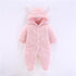 Newborn Winter Hoodie Baby Rompers Outwear Infant Baby Jumpsuit 3M -12M For Girls and Boys Winter Romper