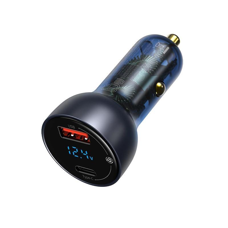 65W USB Car Charger Quick Charge QC4.0 QC3.0 Type C PD Fast Car Charging Portable Charger