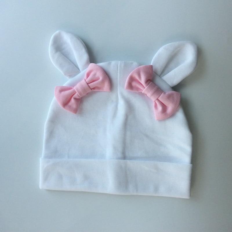 Baby Girl Hat Rabbit Ear Hat For Girls Cotton Bow Knot Children's Cap Toddler Kids Hats Cartoon Hats In Modern New Design