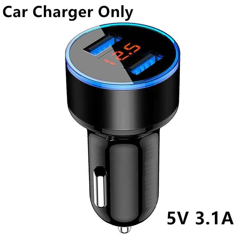 Fast USB Car Charger Bluetooth 5.0 FM Transmitter Modulator Handsfree Car Kit 3.1A Fast Phone Charger Audio MP3 Player