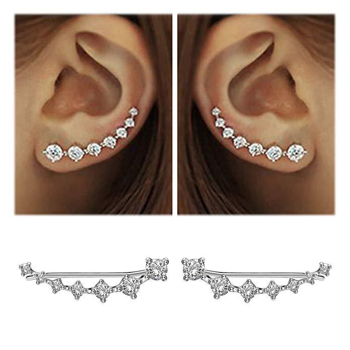 Epic High Quality Super Luxury Shiny Zircon 925 Sterling Silver Great Earring for Women Jewelry