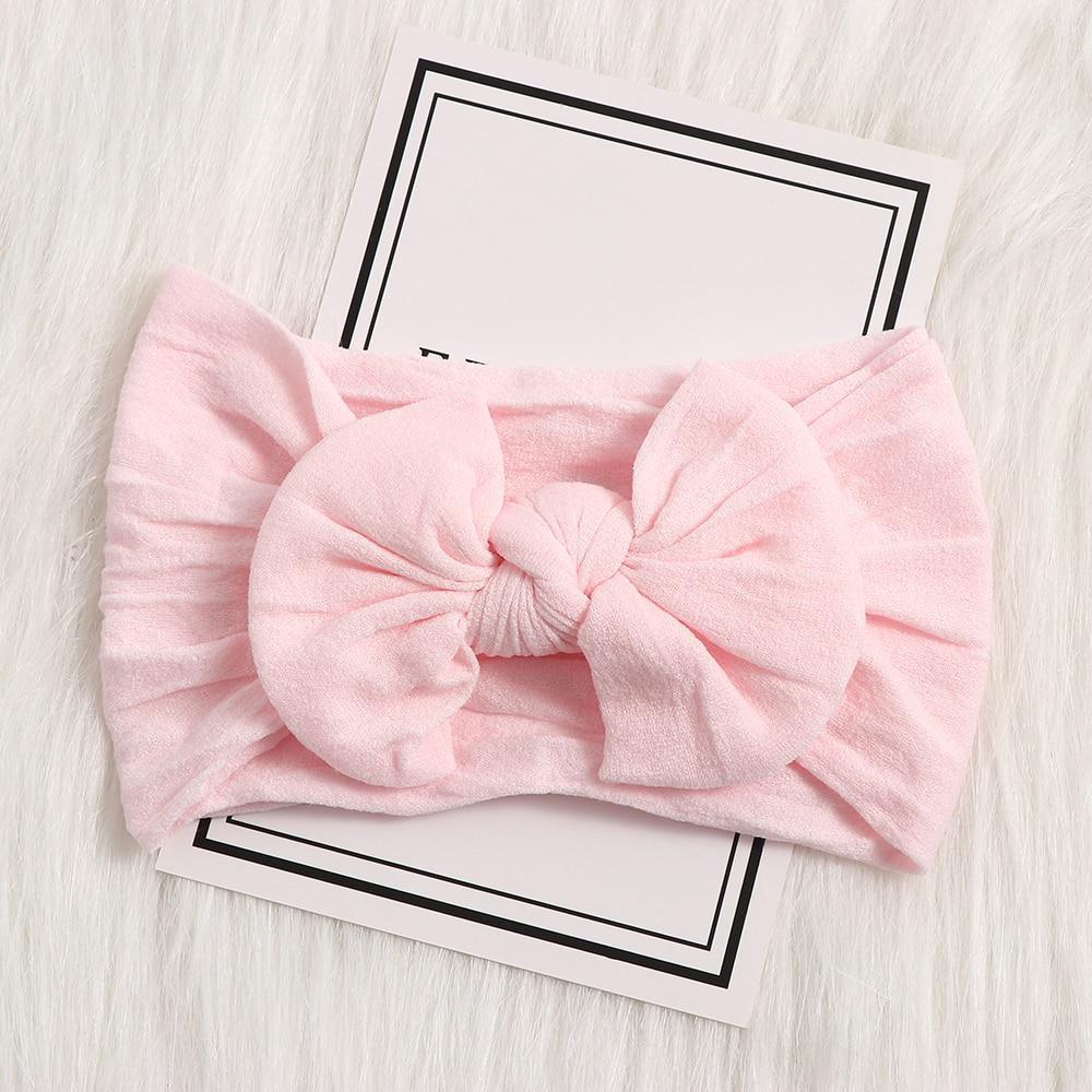 Baby Bow Hairband Elastic Headband Cute 3D Flower Stretch Turban Flower Head Wrap Princess Hair Accessories Bow For Baby