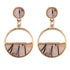 Modern Women's Earrings Color Metal Simple Charm Hollow Geometric Pendant For Winter Jewelry Lover Gift