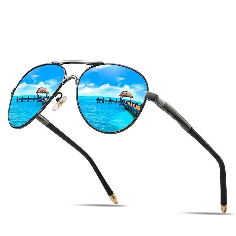 Luxury Pilot  Aviation Polarized High Quality Metal Frame  Sunglasses With UV400 Protection