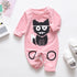 Modern Cat and Heart Baby Boys Girl Romper Long Sleeve Winter Cotton Romper Kid Jumpsuit Playsuit Outfits For Kids