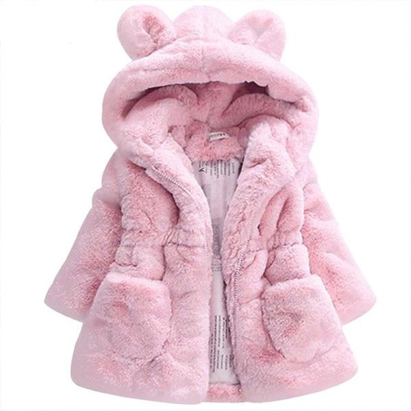 Winter Baby Girls Clothes Coat Fleece Show Jacket Warm Snowsuit 1-7Y Baby Hooded Jacket Children's Outerwear In Modern Elegant Design