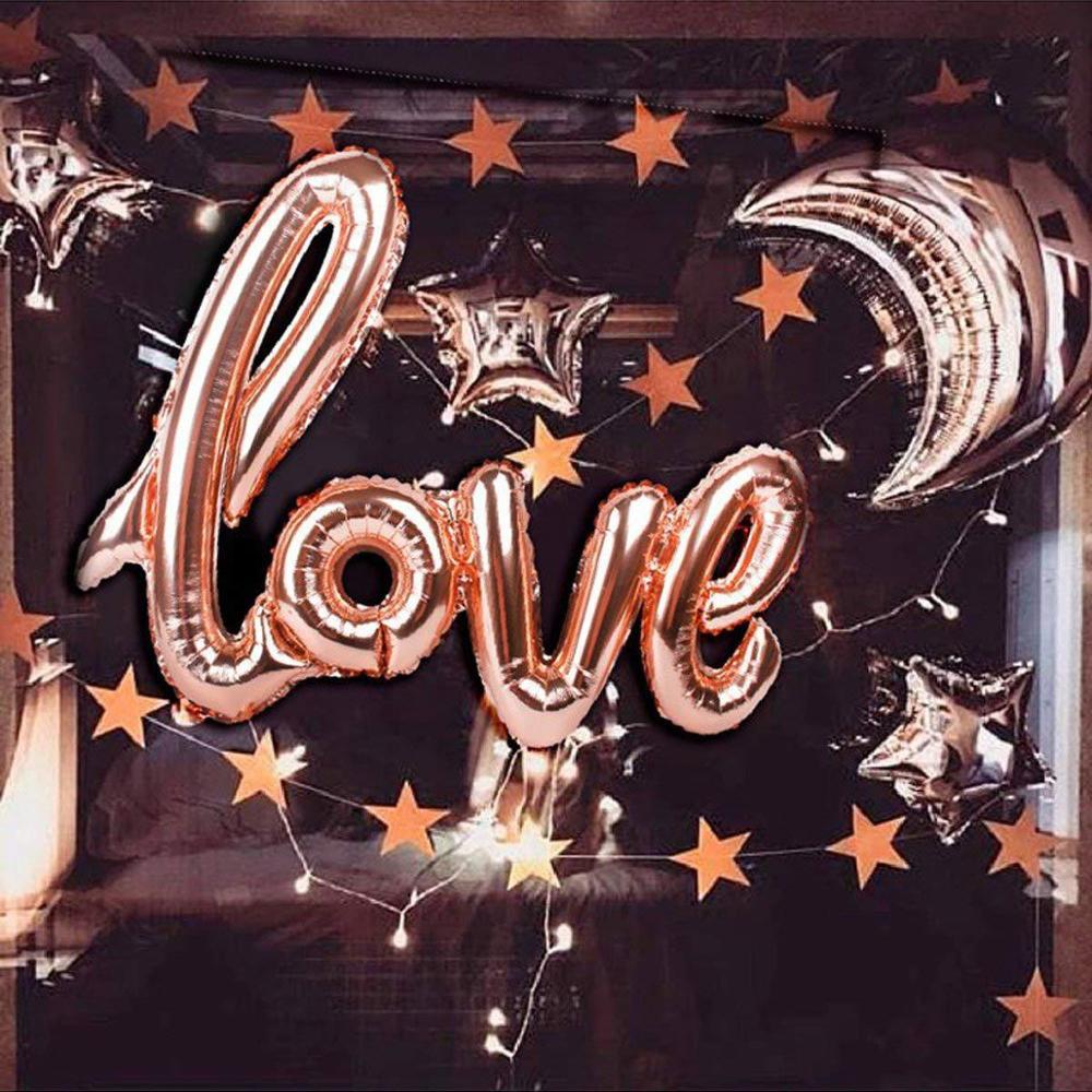 108cm LOVE Letter Foil Balloon For Wedding Valentines Anniversary  Birthday Party Decoration In  Luxury Style A class