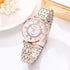 New Luxury Crystal Women Bracelet Watches Top Brand Fashion Diamond Ladies Quartz Watch Steel Female Wristwatch For Women and Girls