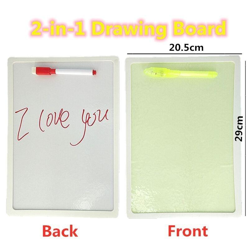 Educational Toy Drawing Board Tablet Graffiti 1pc A4 A3 Led Luminous Magic Raw With Light-fun