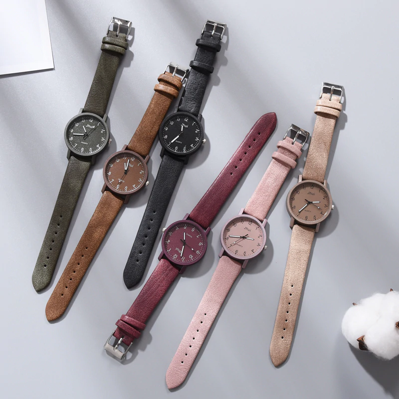 New  Women's Fashion Leather Wrist Watch For Women and Ladies Excelent Gift  For Women and Girls