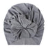 Handmade Pleated Flower Babies' Knitted Cotton Cloth Turban For Baby Girls In Elegant Style