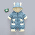 Modern Elegant Baby Warm Thick Cotton Hooded Jumpsuit Snowsuit Rompers Outfit for Children In Modern Design