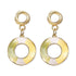 New Luxury Elegant Geometric Shell Dangle Earrings For Women In Round Small Drop Design