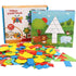 250pcs Wooden Geometric Clever Board Puzzle 3D Board Toy Baby Early Educational Learning Toys for Children Game (Multicolor)