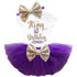 Modern Unicorn Party Girls Tutu Dress Toddler Kids Clothes Baby 1st Birthday Outfits For Girls