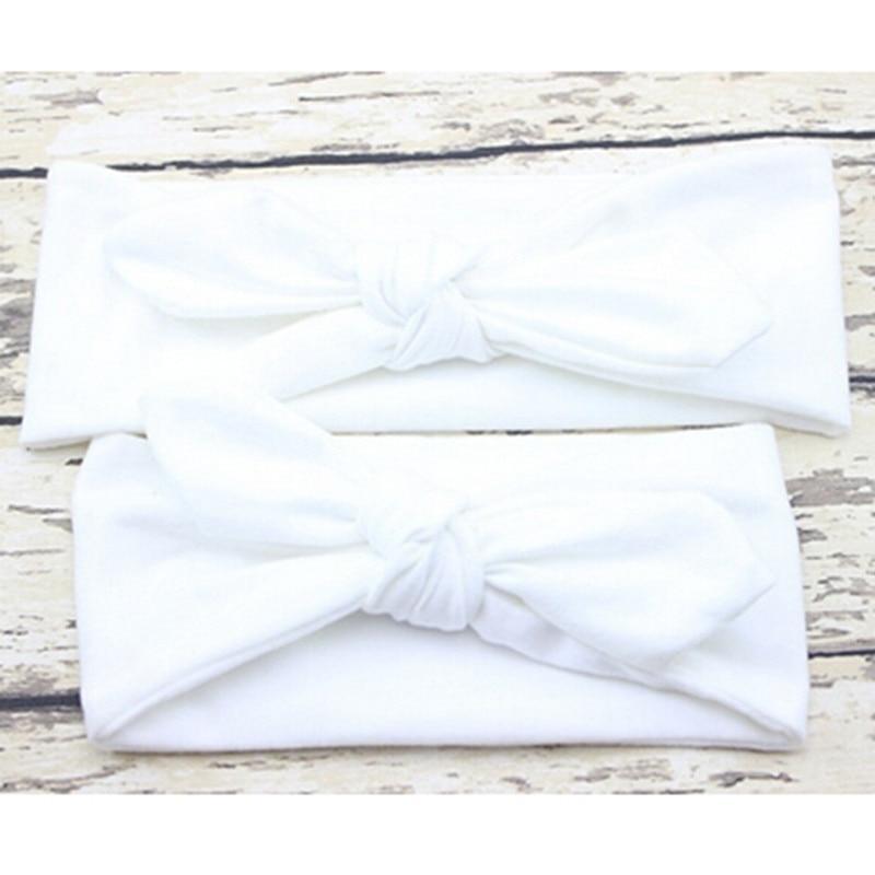 Modern Mother & Daughter Rabbit Ears Bow Hair Bands Cloth Headband Bowknot Headwear Bow