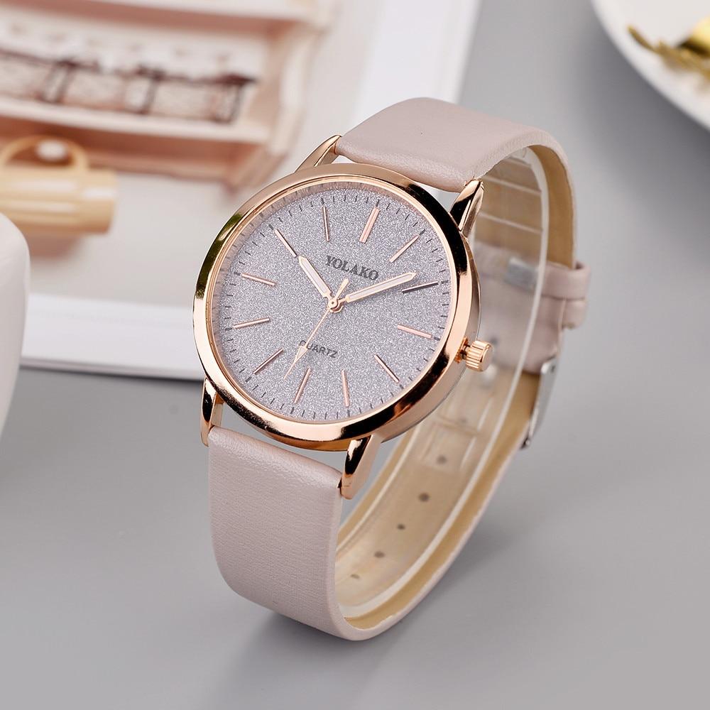 Sky watch women lady watch for woman Casual Quartz Leather Band Analog women clock luxury Wristwatch For Women and Girls