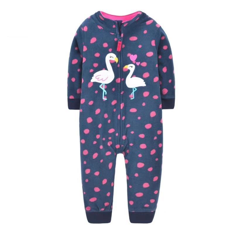 Modern Baby Girl And Boys Pajamas Clothes fleece One Pieces Jumpsuits Romper For Kids 9 - 24M