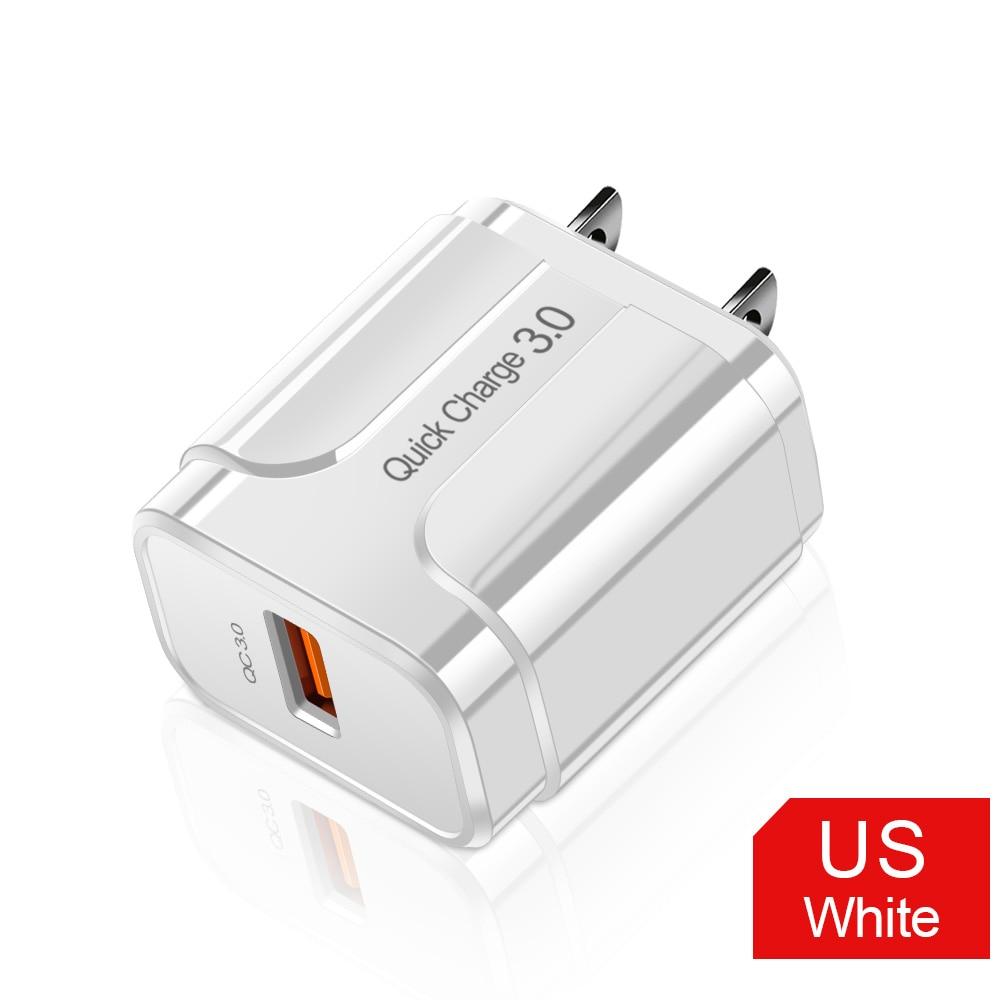 Portable 18W Quick Charge 3.0 USB Charger QC 3.0 4.0 USB Plug Phone/Fast Charger Adapter For Phones