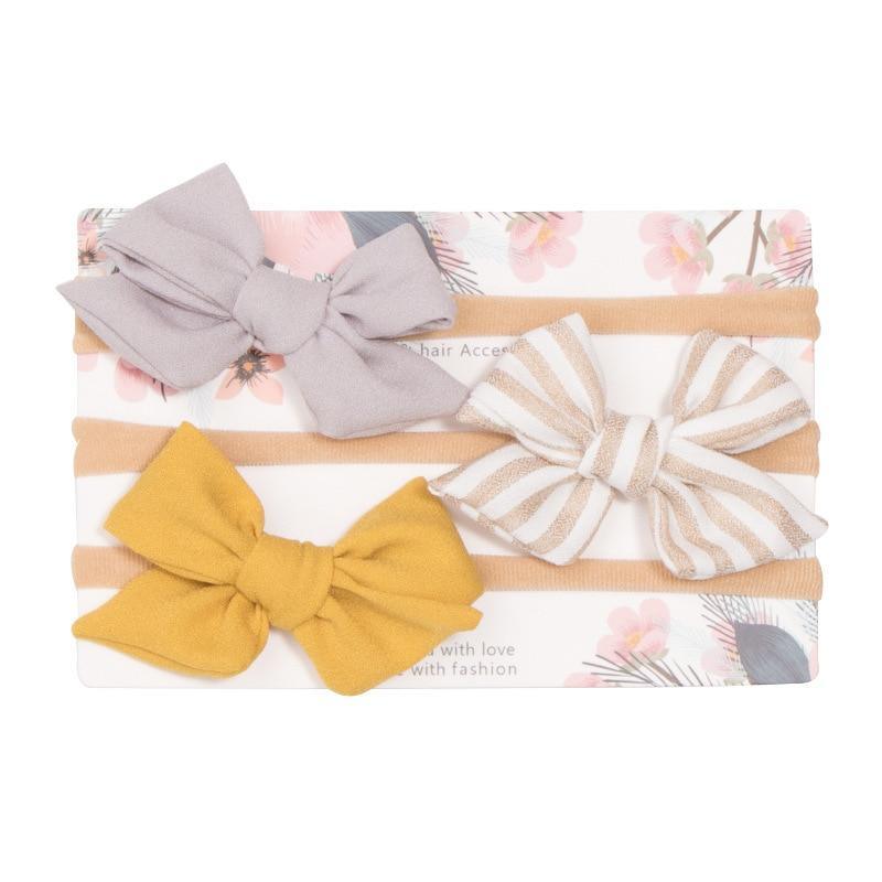 Baby Girls Headband Infant Elastic Headwear Kids Hair Accessories Bow Set For Baby Girls