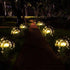 Modern Garden Luxury LED Solar Waterproof Lamp In Shape Of Tree Fireworks With Copper Wires