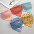 Fashion Modern 5PCS/SET Baby Triangle Double Cotton Bandana Feeding Bibs For Baby Boys/ Girls Baby Kids