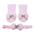 Luxury Modern Big Stretch Hair Band Crown Flower Slip Soft Cotton Socks Two-Piece Kids Children's Headwear For Girls