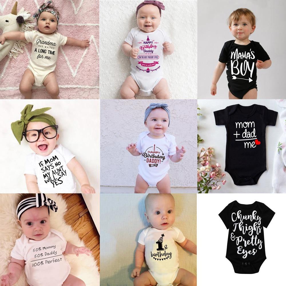 Luxury Modern Printed Unique Newborn Baby Bodysuit Summer Jumpsuit and Romper for Boys and Girls Jumpsuit with Short Sleeve Clothes Infant Outfits For Kids