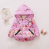 Designer Luxury Elegant New Winter Baby Outerwear Hooded Printed Cotton Padded Jacket and Coats For Babies and Girls Kids