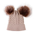 Trend Cute Newborn Baby Winter Warm Hats Infant Kids Girls Boys Knit Hat With Pompom Ball Beanie Caps For Girls