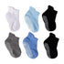 6 Pairs Cotton Baby 's Non-slip Boat Low Cut Floor Socks With Rubber Grips For Boys & Girls Sock