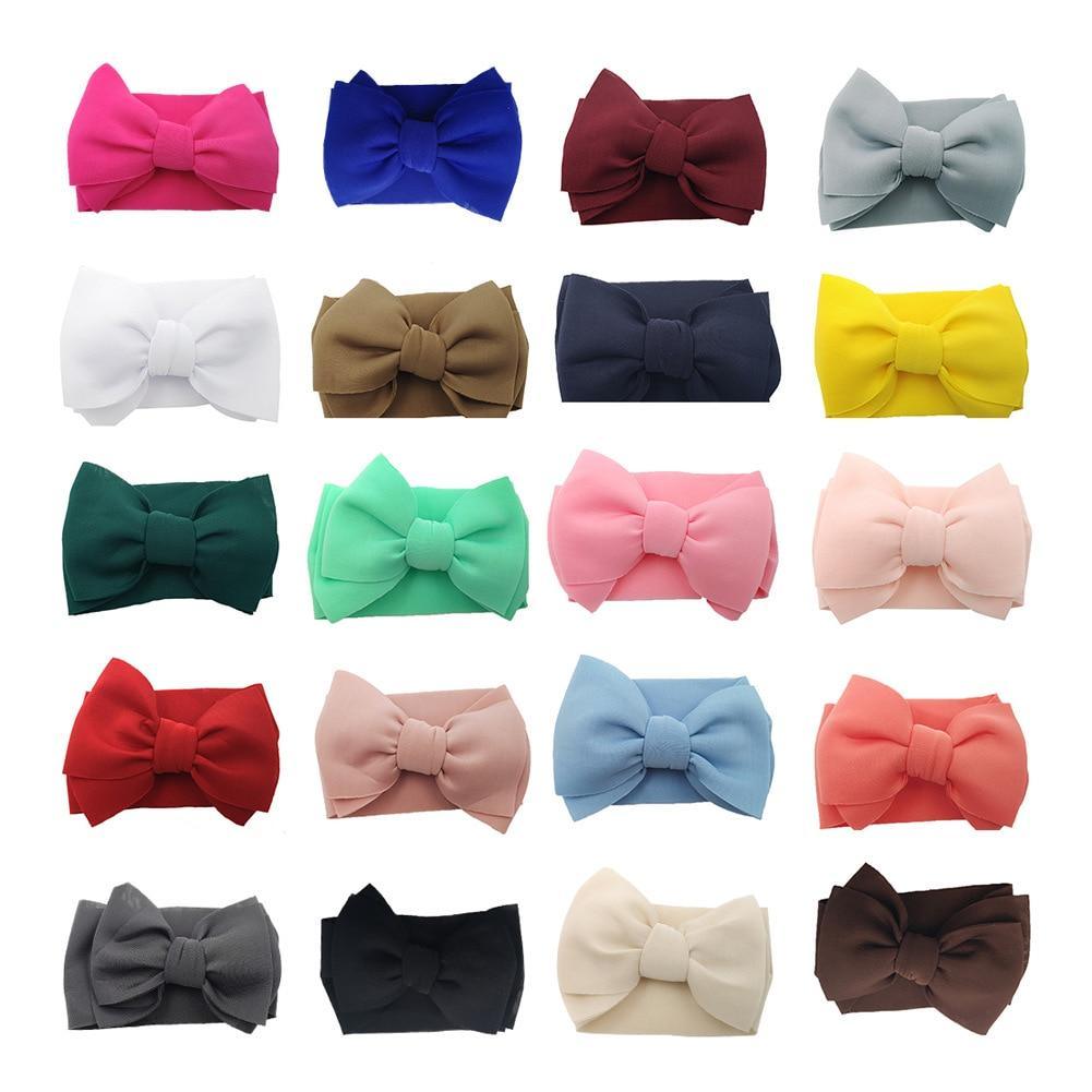 Modern Luxury Big Puff Bow Baby Girl Headbands for Girls Baby Turban Headband For Girls Baby