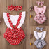 Luxury Modern Newborn Baby Girl Clothes Polka Dot Print Flower Fly Sleeve Romper Jumpsuit Headband 2Pcs Outfits For Girls