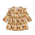 Modern Autmn Colorful Baby Kids Girl Dress For Kids Infant Baby Girls 1-6Years In Hallowen Pumpkin Design Autmn Season