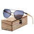 Modern Cat Eye Sunglasses for Women Polarized Sunglasses with metal frame and natural Bamboo wood frame Fashion Style