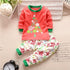 Modern Luxury Baby Boy Clothes Cotton Clothing Sets Cartoon Long-sleeved T-shirt Pants Infant Clothes 2pcs Ste For Boys and Girls Kids