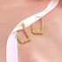 New Fashion Round Dangle Drop Korean Earrings For Women In Geometric Round Heart Gold Earring Wedding Elegant Style