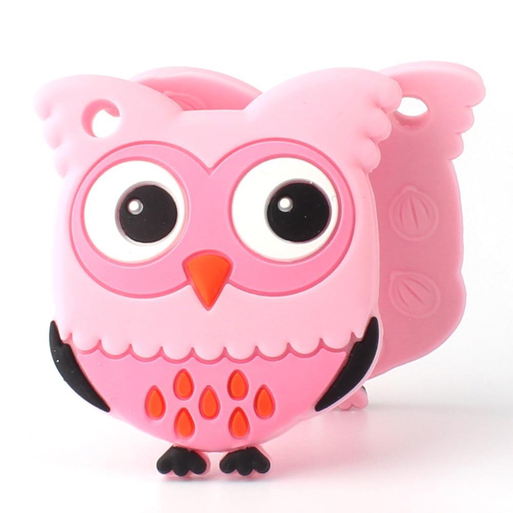 Owl Silicone Teethers Food Grade For Baby Teething  Silicone Beads Teething Toddler Toys For Kids