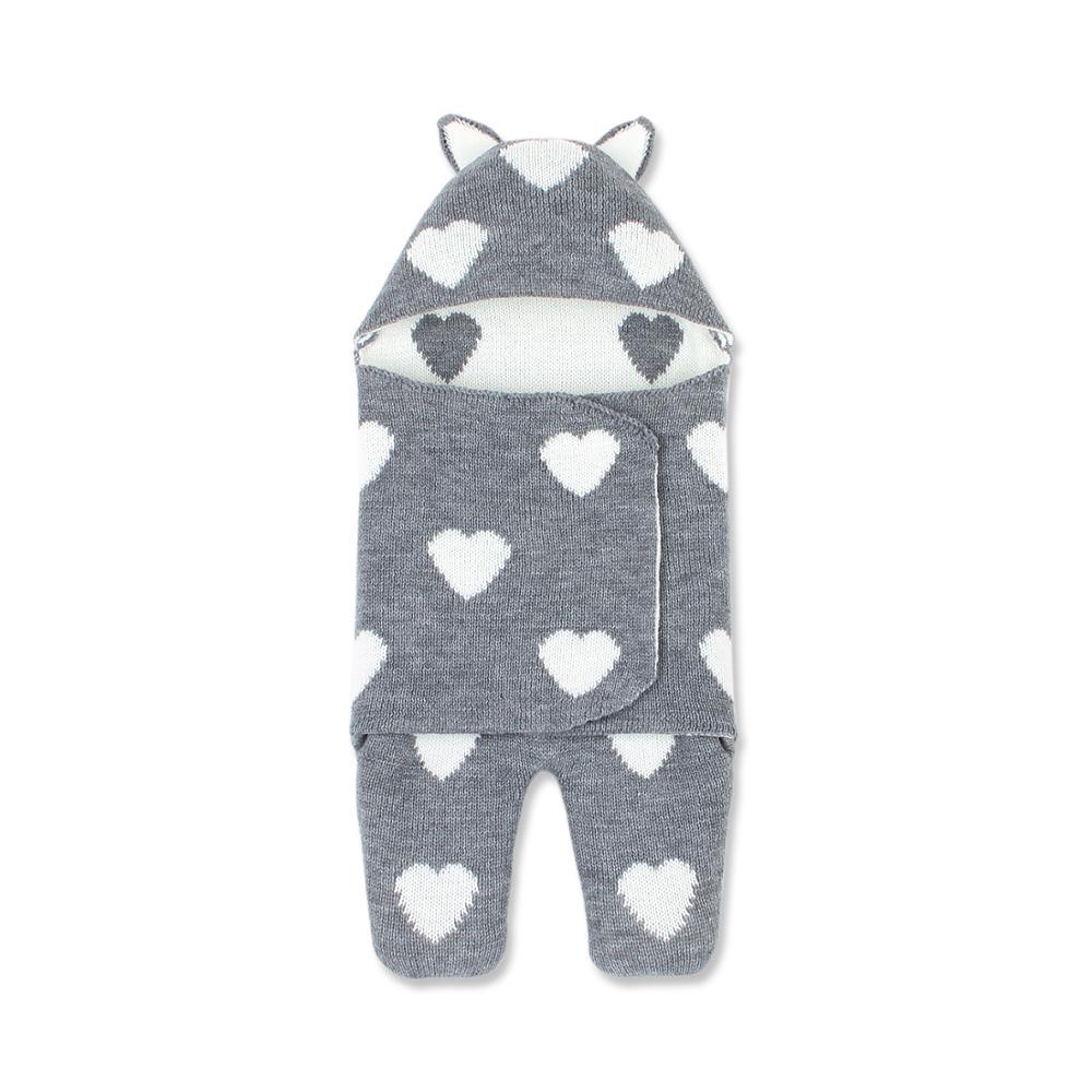 Baby Sleeping Bags Envelope Winter Warm Knitted Sleep sacks for Newborn Infant Stroller Bed Swaddle.