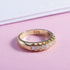 High Quality Nice Office Lady Accessories Rings Premium Golden Color Halo Micro Paved Casual Style Elegant Female Jewelry