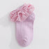 New Baby Socks Cute Lace Flower Bows Newborn Baby Girl Socks Cotton Princess Girls Socks