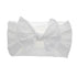 Big Bow Soft Nylon Headbands Flower Print Nylon Turban Hairband Oversize Bunny Bow For Baby Kids