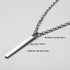 Elegant Modern Men Stainless Steel Necklace For Women and Men Simple Long Chain Rectangular pendant Necklace Statement Couples Choker Gifts